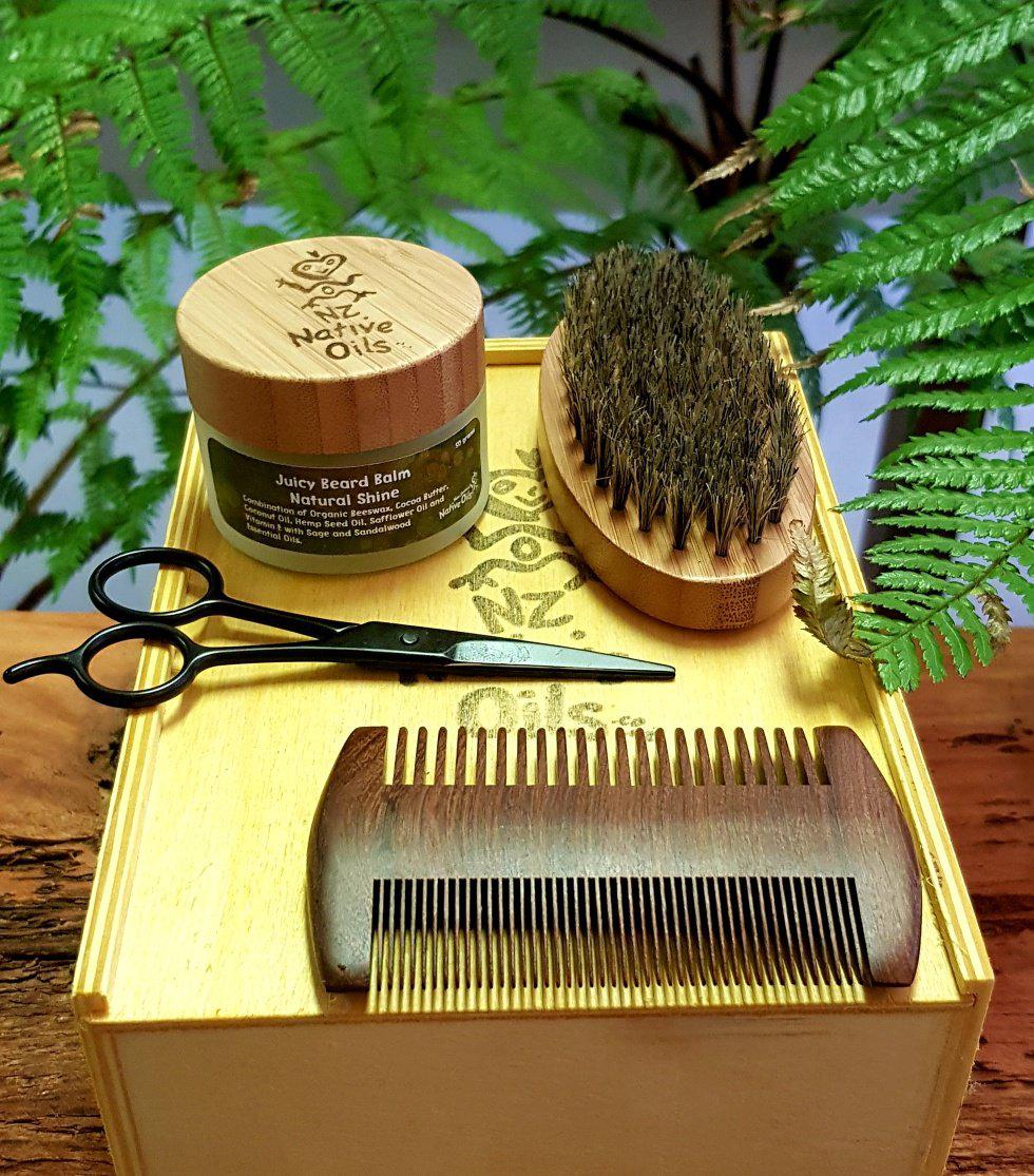 Men's Beard Grooming Kit NZ Native Oils