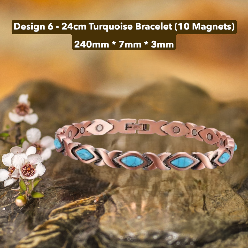 Healing Energy Magnetic 100% Linked Copper Anklets & Bracelets-NZ Native Oils Ltd