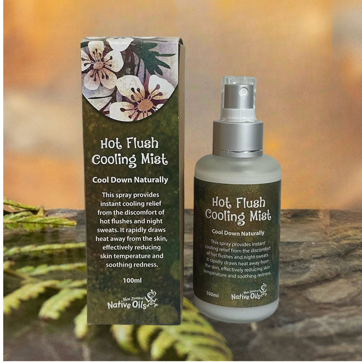 Hot Flush Cooling Mist NZ Native Oils