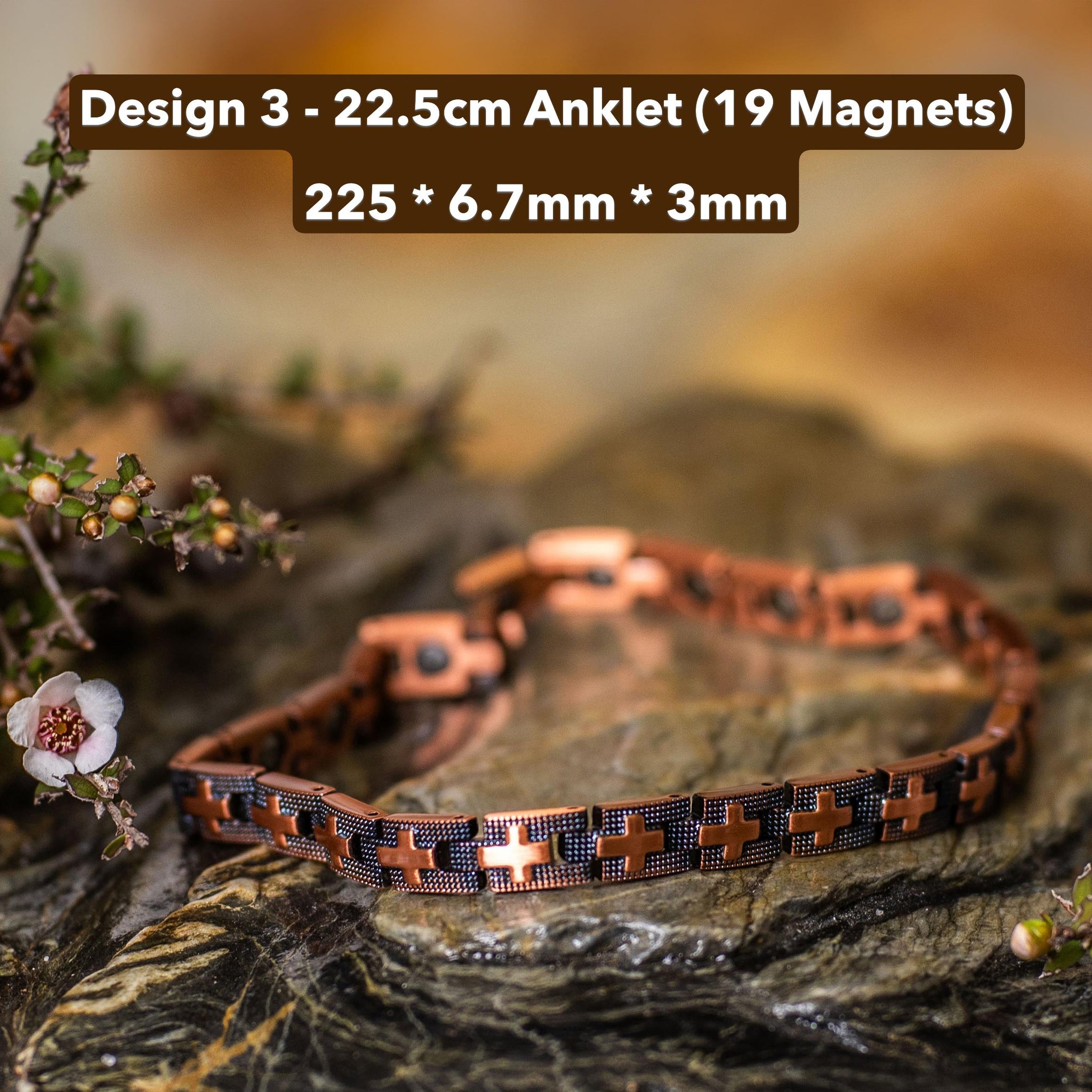 Healing Energy Magnetic 100% Linked Copper Anklets & Bracelets-NZ Native Oils Ltd