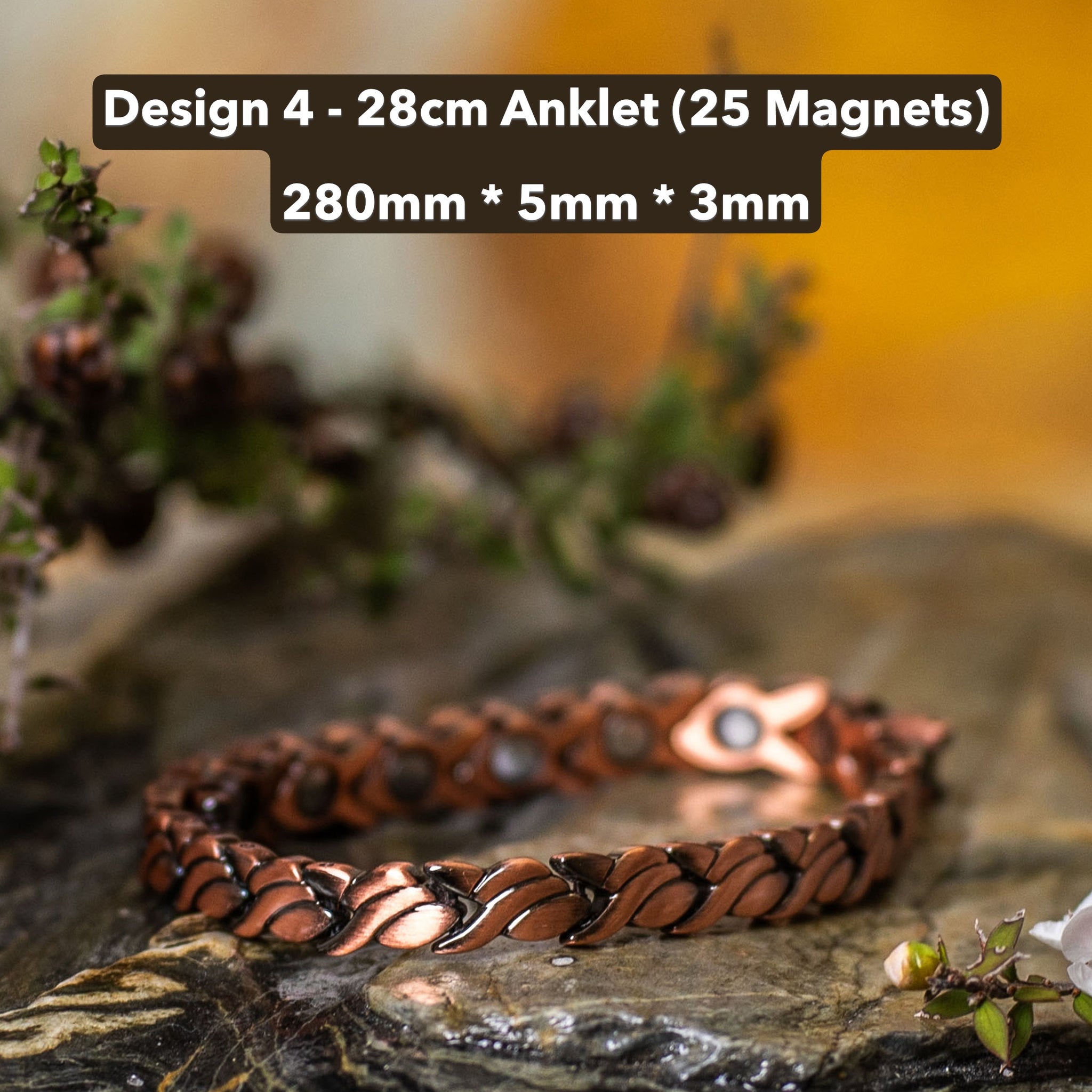 Healing Energy Magnetic 100% Linked Copper Anklets & Bracelets-NZ Native Oils Ltd