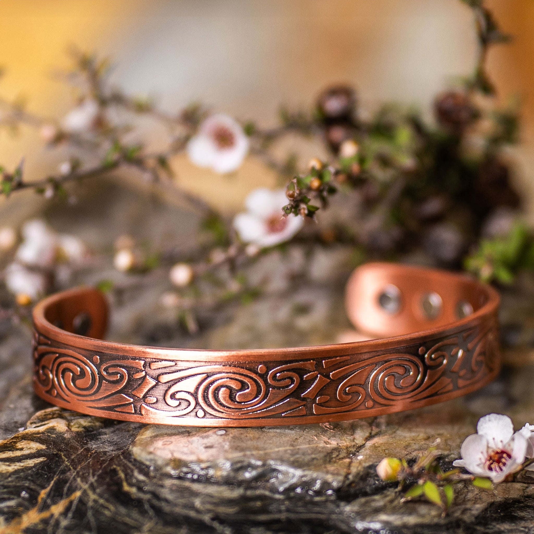Healing Energy Magnetic 100% Copper Bracelet-NZ Native Oils Ltd