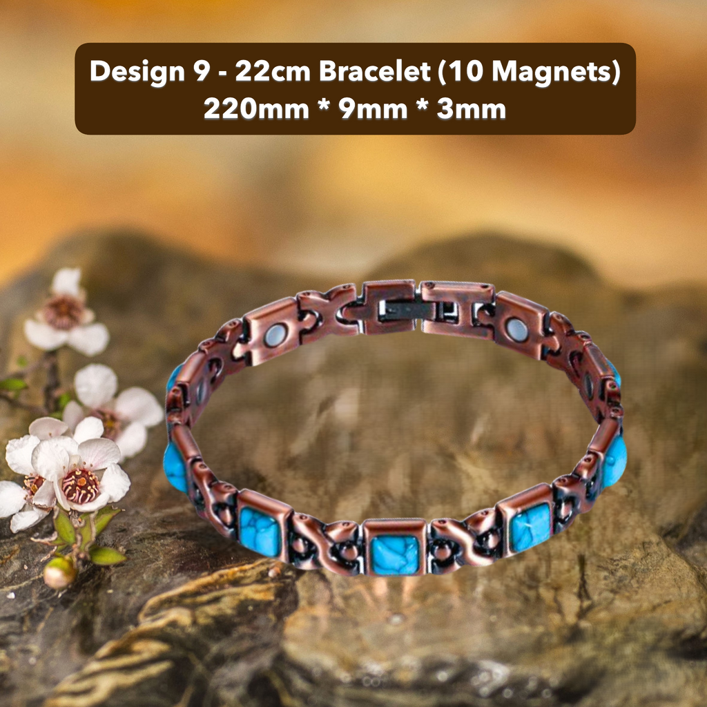 Healing Energy Magnetic 100% Linked Copper Anklets & Bracelets-NZ Native Oils Ltd