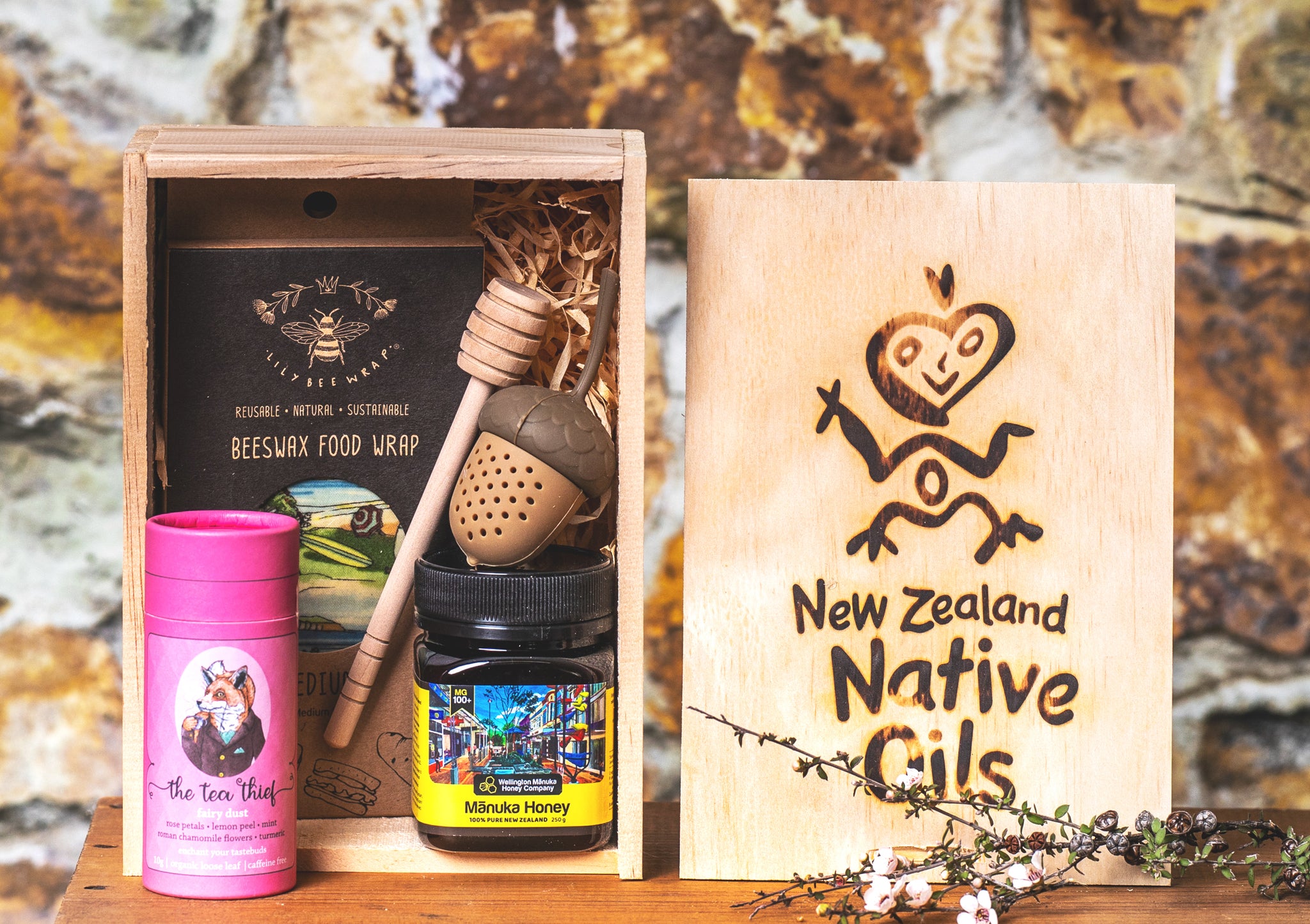 Tea & Honey Gift Box-NZ Native Oils Ltd