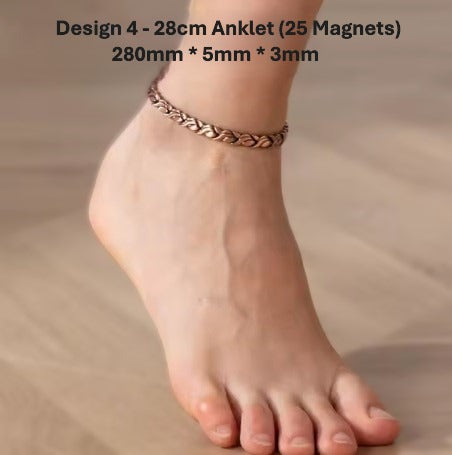 Healing Energy Magnetic 100% Linked Copper Anklets & Bracelets-NZ Native Oils Ltd