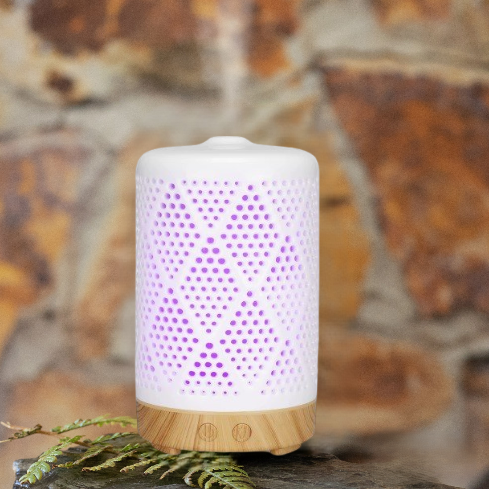 White Ceramic Ultrasonic Essential Oil Diffuser-NZ Native Oils Ltd
