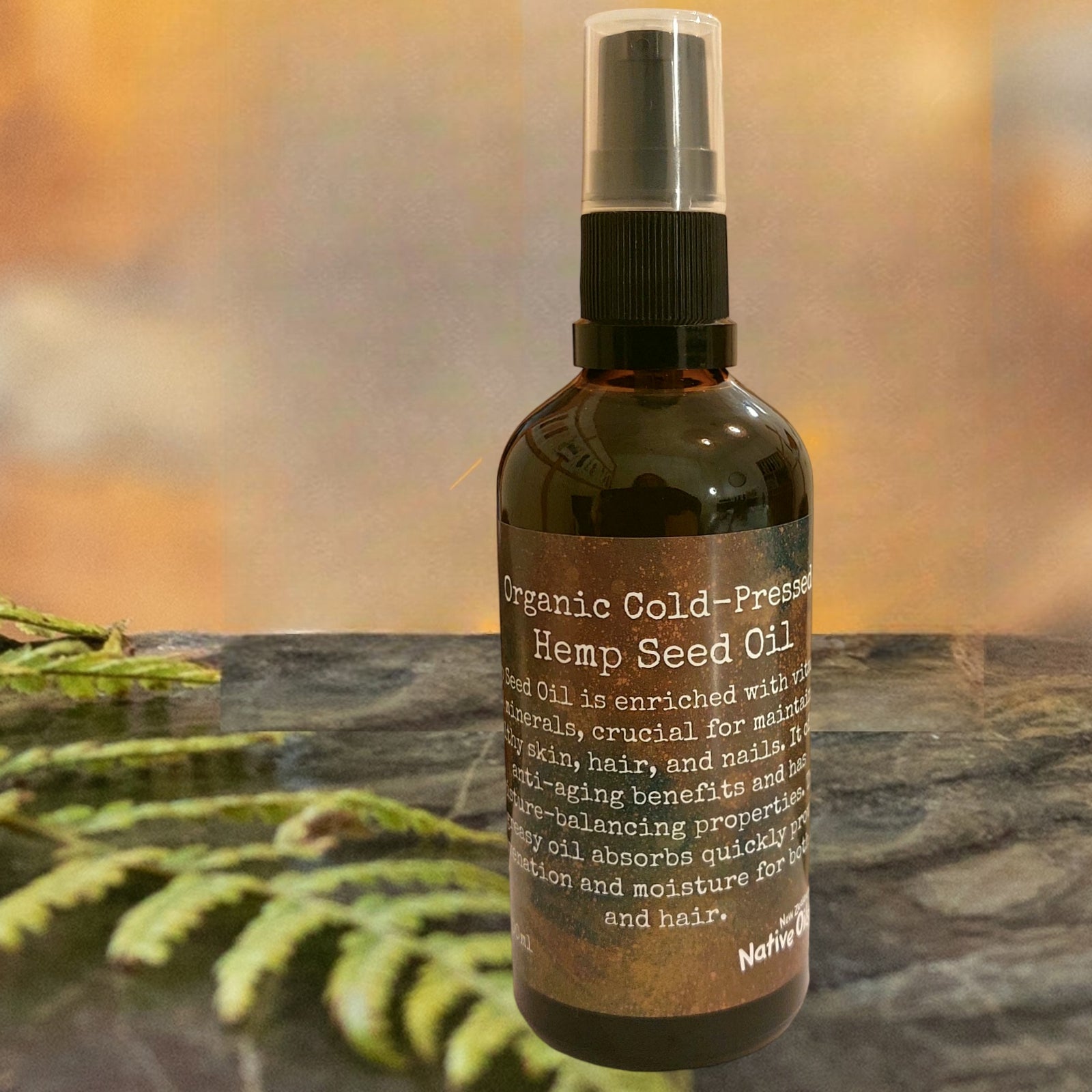 Hemp Seed Oil (Cold-Pressed Organic) 100ml-NZ Native Oils Ltd