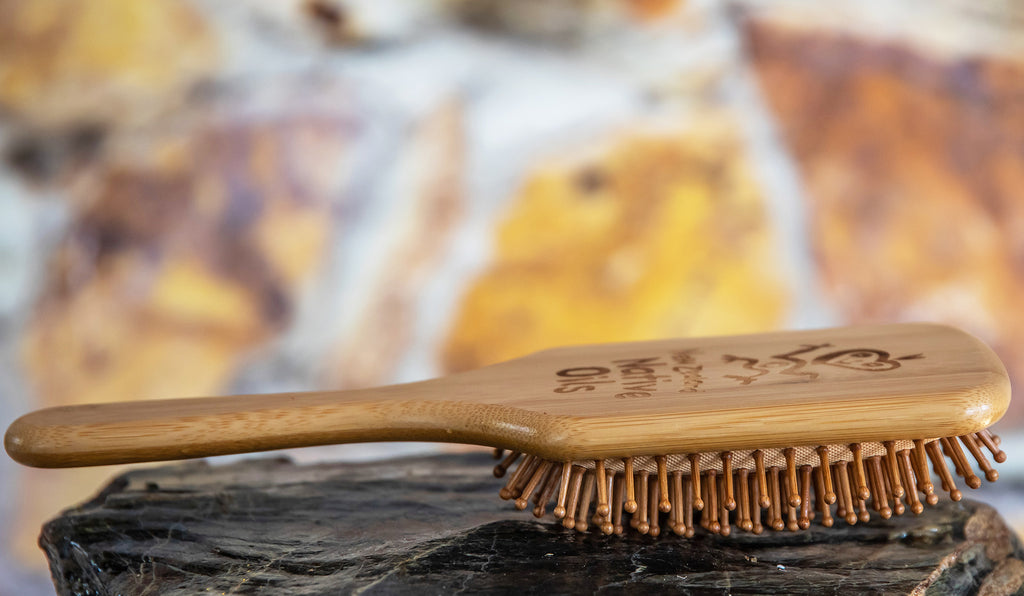Bamboo Hair Brush-NZ Native Oils Ltd