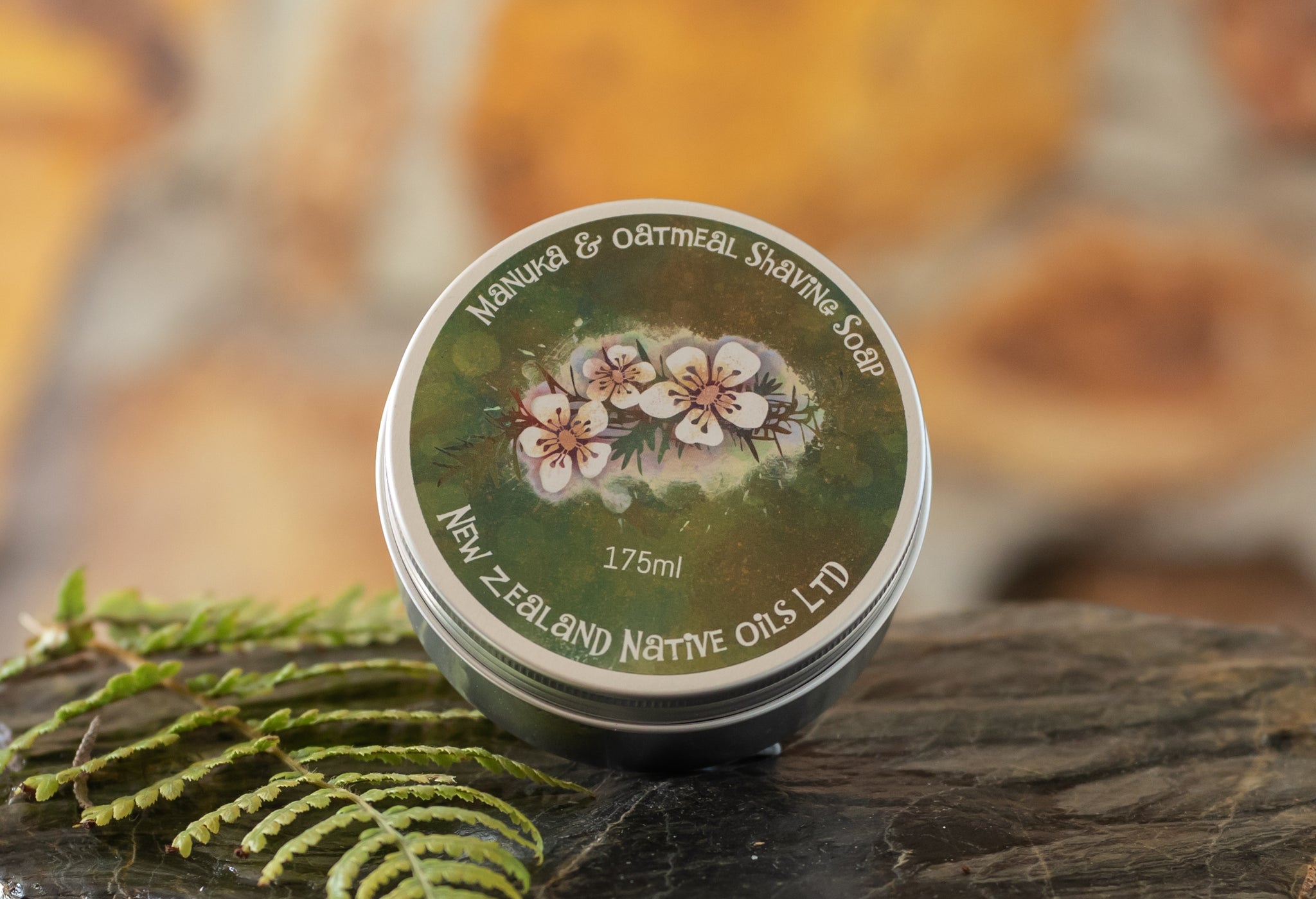 Handmade Shaving Soap In Travel Tin-NZ Native Oils Ltd