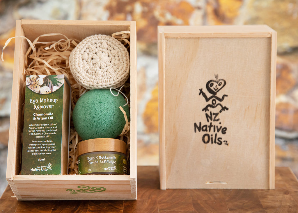 Cleansing & Exfoliator Gift Box-NZ Native Oils Ltd
