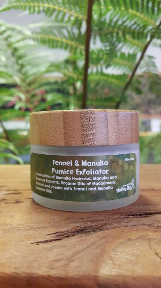 Manuka and Fennel Pumice Face Exfoliator 50g-NZ Native Oils Ltd