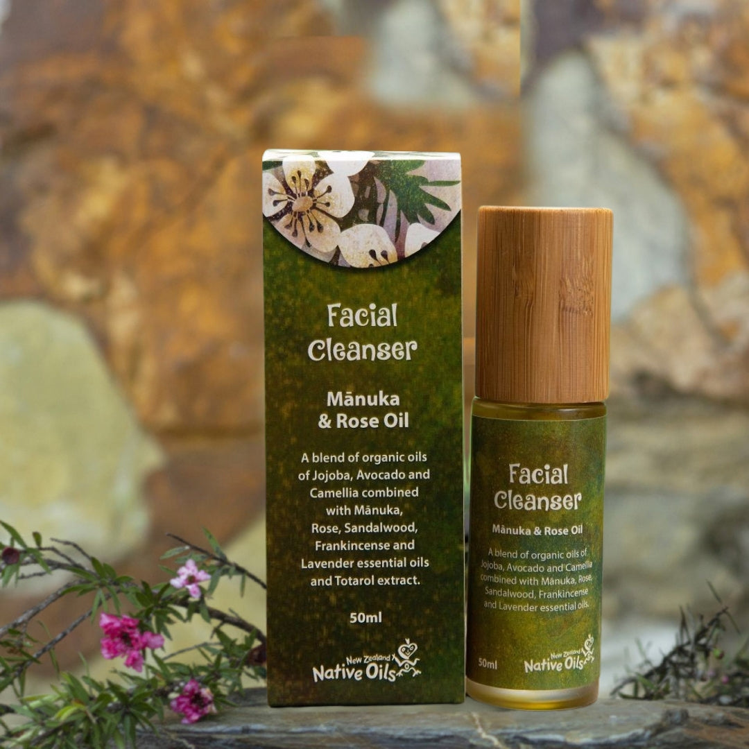 Manuka & Rose Oil Based Face Cleanser 50ml-NZ Native Oils Ltd